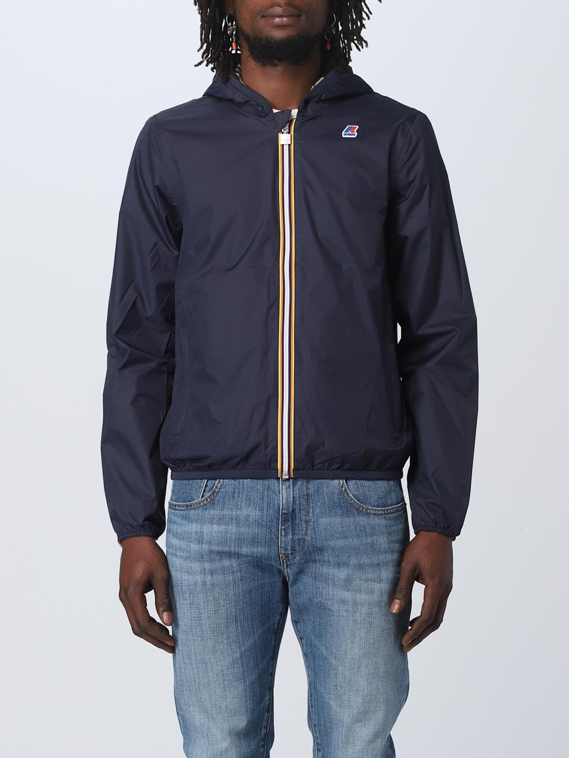 K-WAY JACKET: Jacket men K-way, Blue 1 - Img 1