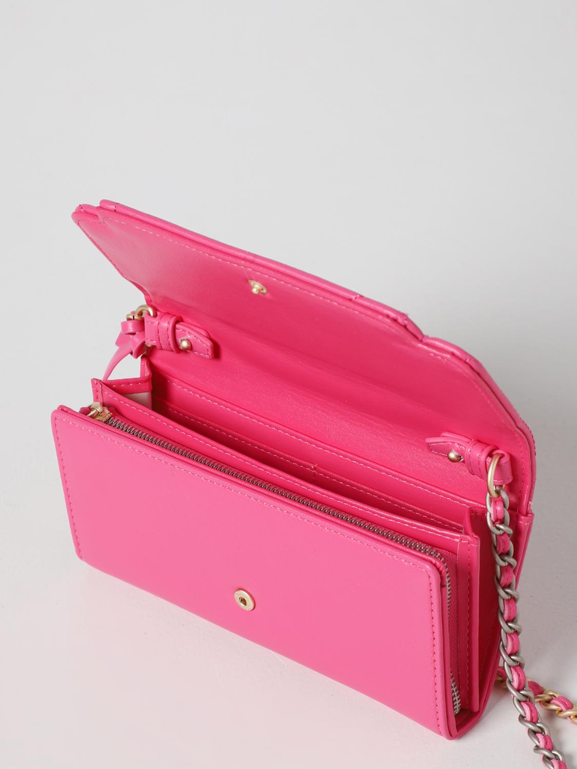 GAËLLE PARIS BORSA A TRACOLLA: Borsa wallet Gaëlle Paris in pelle sintetica, Fuxia - Img 3