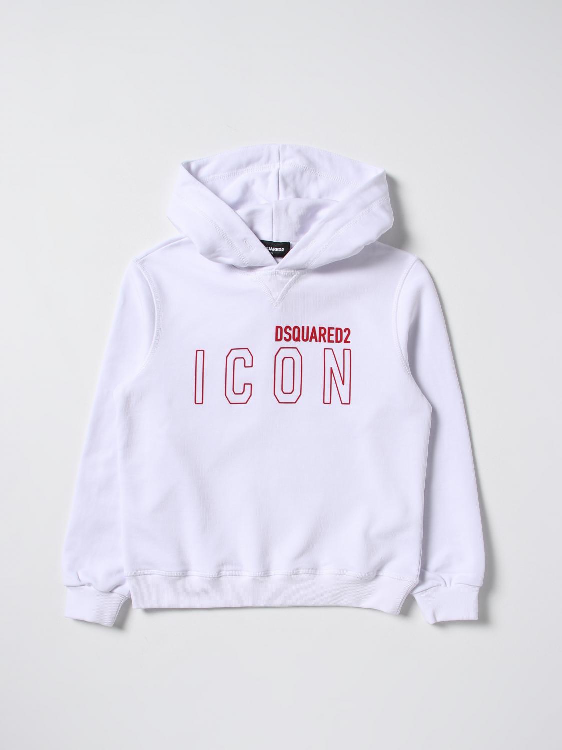 DSQUARED2 SWEATER: Sweater kids Dsquared2 Junior, White - Img 1