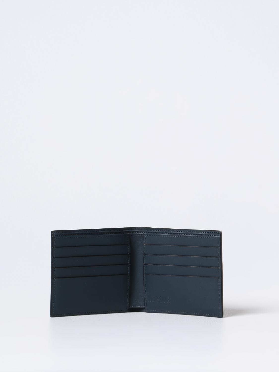 LOEWE PORTAFOGLIO: Portafoglio Loewe in pelle a micro grana, Blue - Img 2