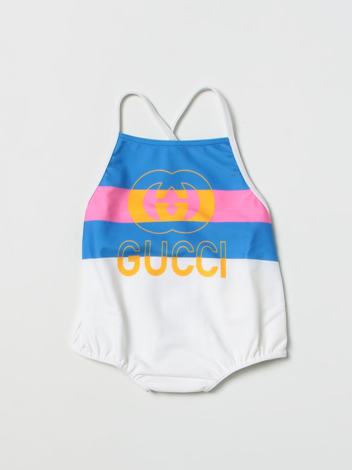GUCCI: Swimsuit kids - Yellow | Gucci swimsuit 725575XJE3U