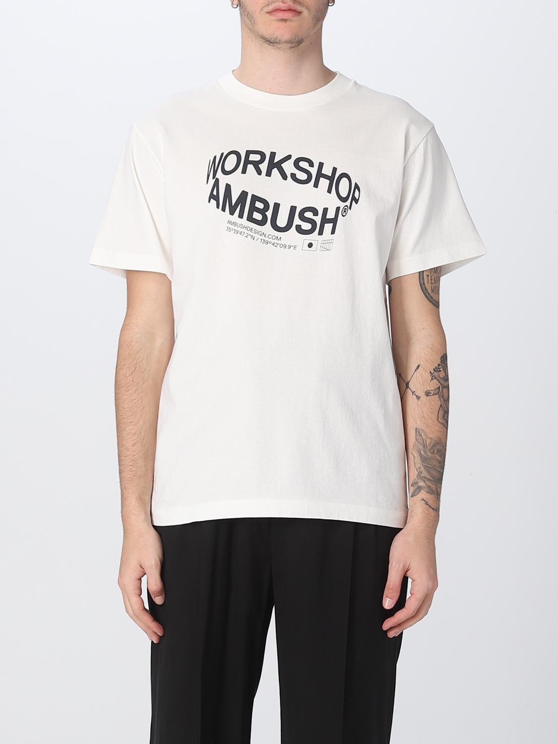 Tシャツ・カットソー AMBUSH Men T-shirt White BMAA064S23JER001 0247 Tシャツ・カットソー AMBUSH Men T-shirt White