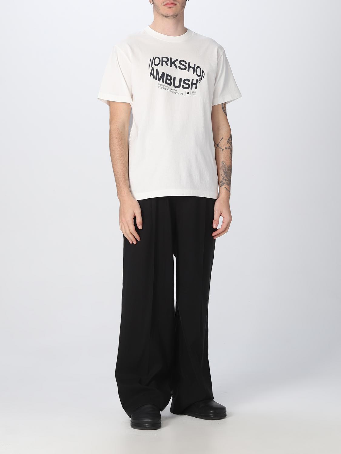 Tシャツ・カットソー AMBUSH Men T-shirt White BMAA064S23JER001 0247 Ambushアウトレット：Tシャツ メンズ - ホワイト | GIGLIO.COM