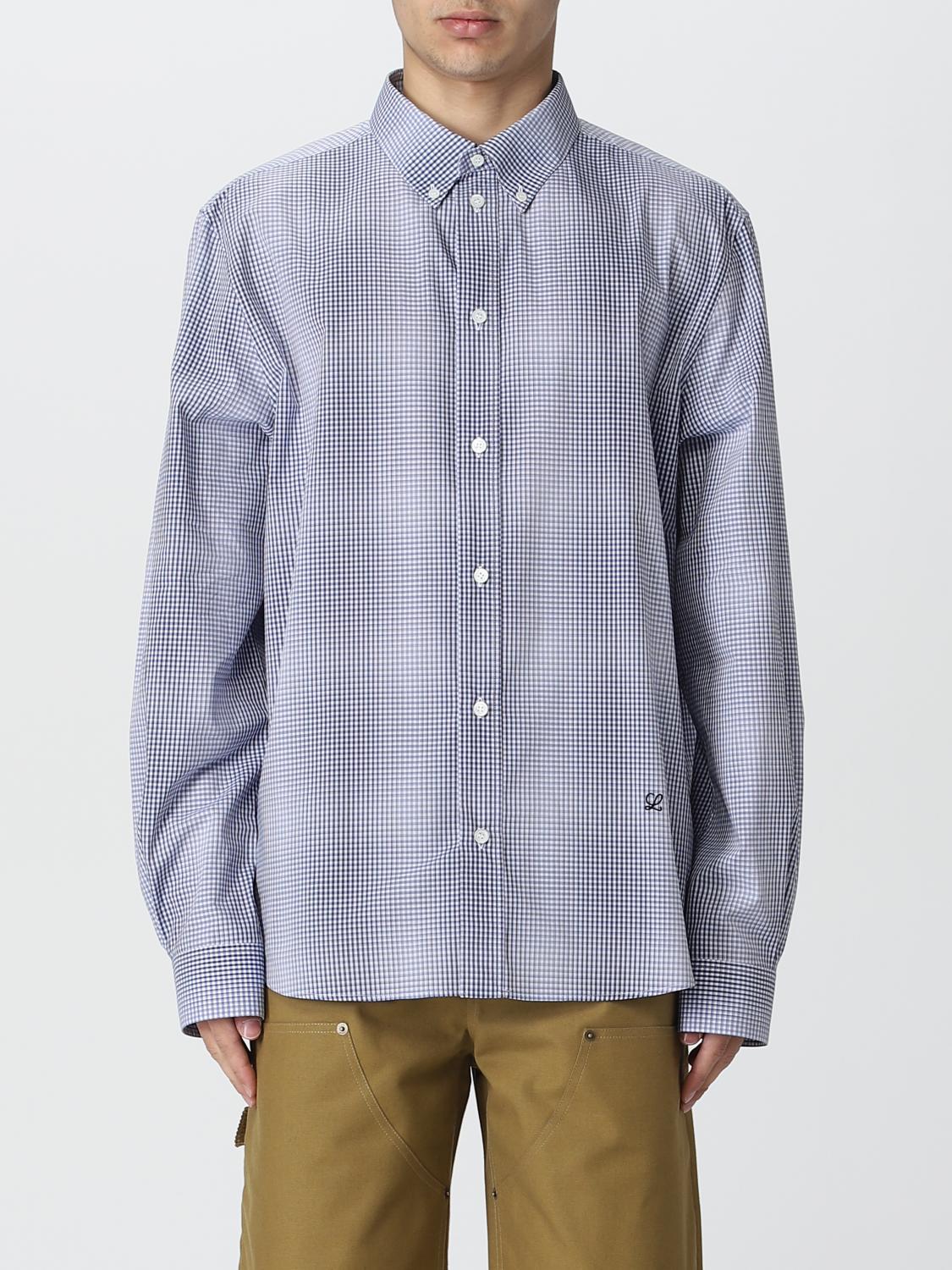 LOEWE CAMISA: Camisa hombre Loewe, Azul Oscuro - Img 1