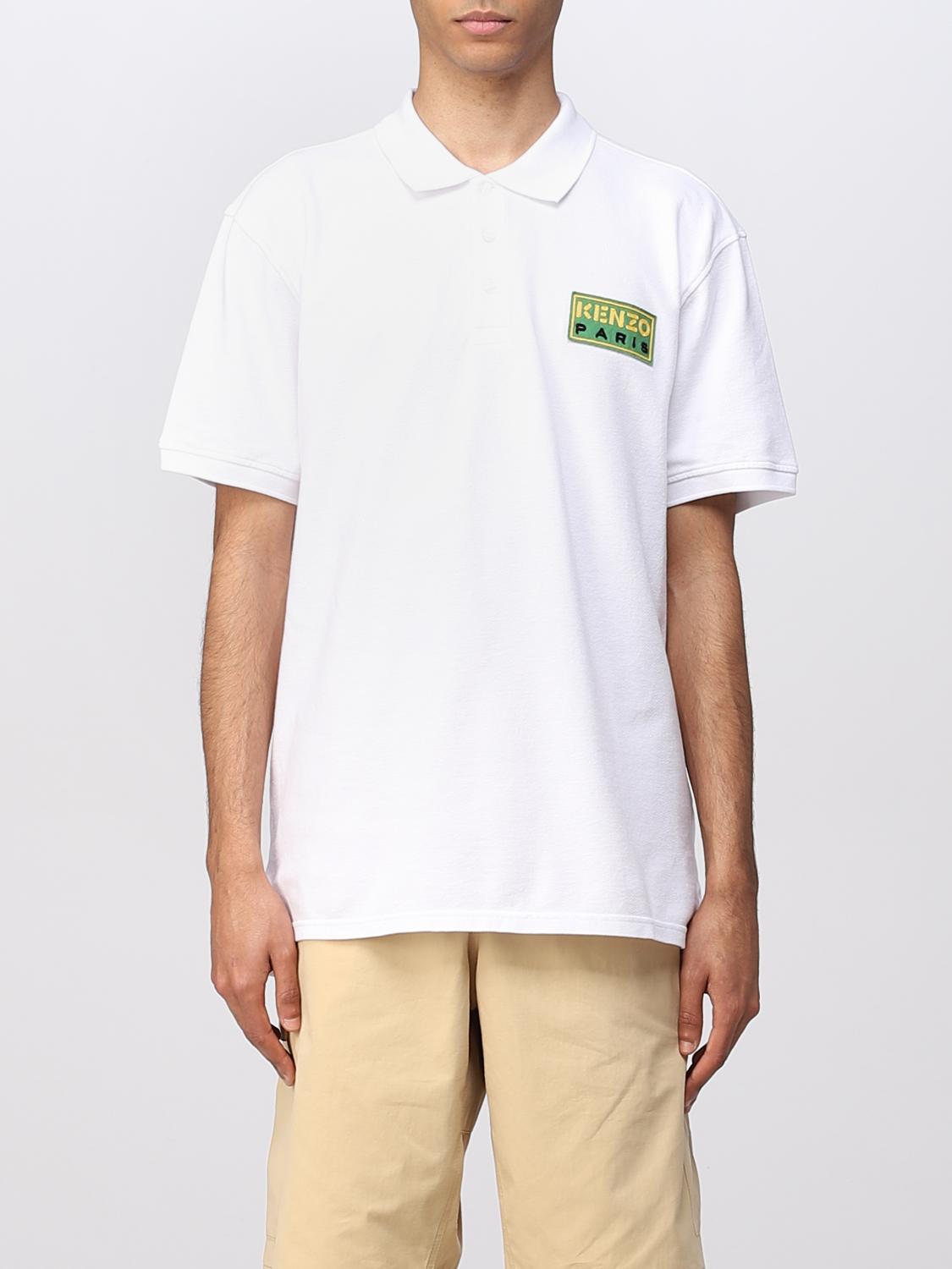 Kenzo Polo shirt men - White | FD55PO0064PU | GIGLIO.COM