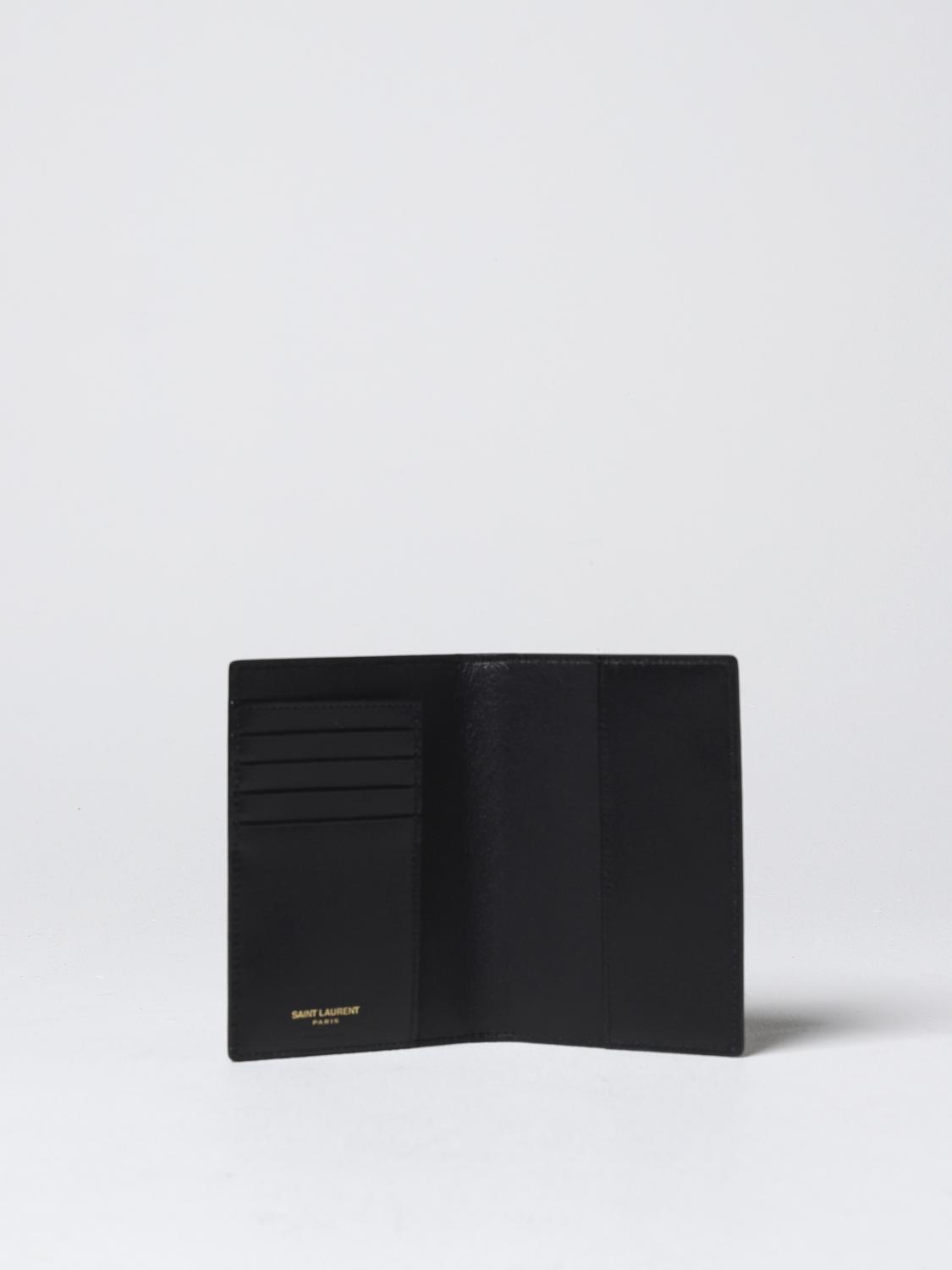 SAINT LAURENT WALLET: Monogram Saint Laurent wallet in leather, Black - Img 2