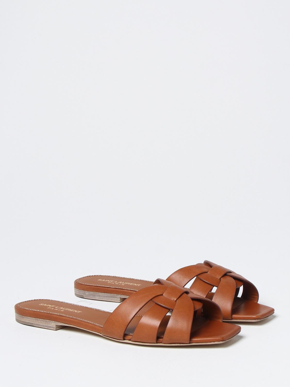 SAINT LAURENT SANDALES À TALONS: Chaussures femme Saint Laurent, Ambre - Img 2