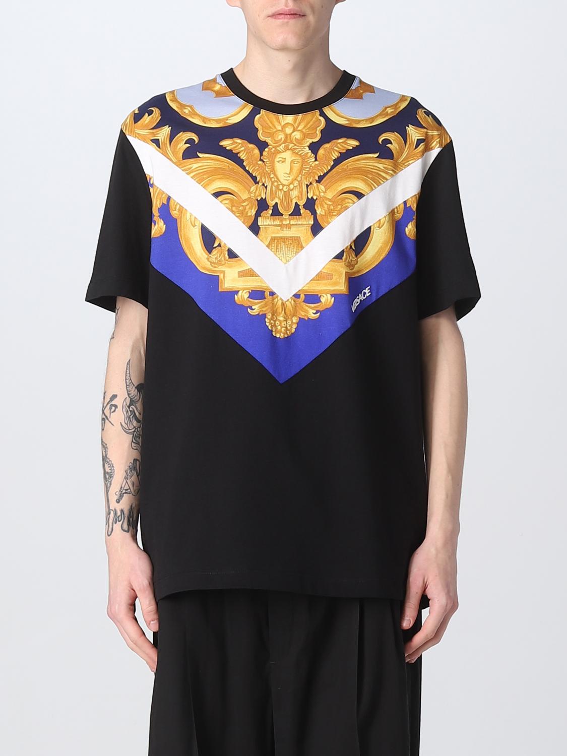 Versace T-shirt girocollo con logo frontale VBTS130X main image 1