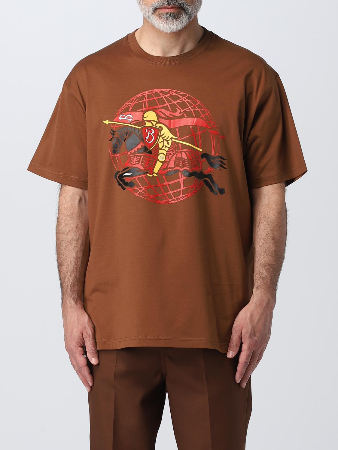ち*る様 BURBERRYブラウンTシャツ Burberry cotton t-shirt - Brown | 8065143 | GIGLIO.COM