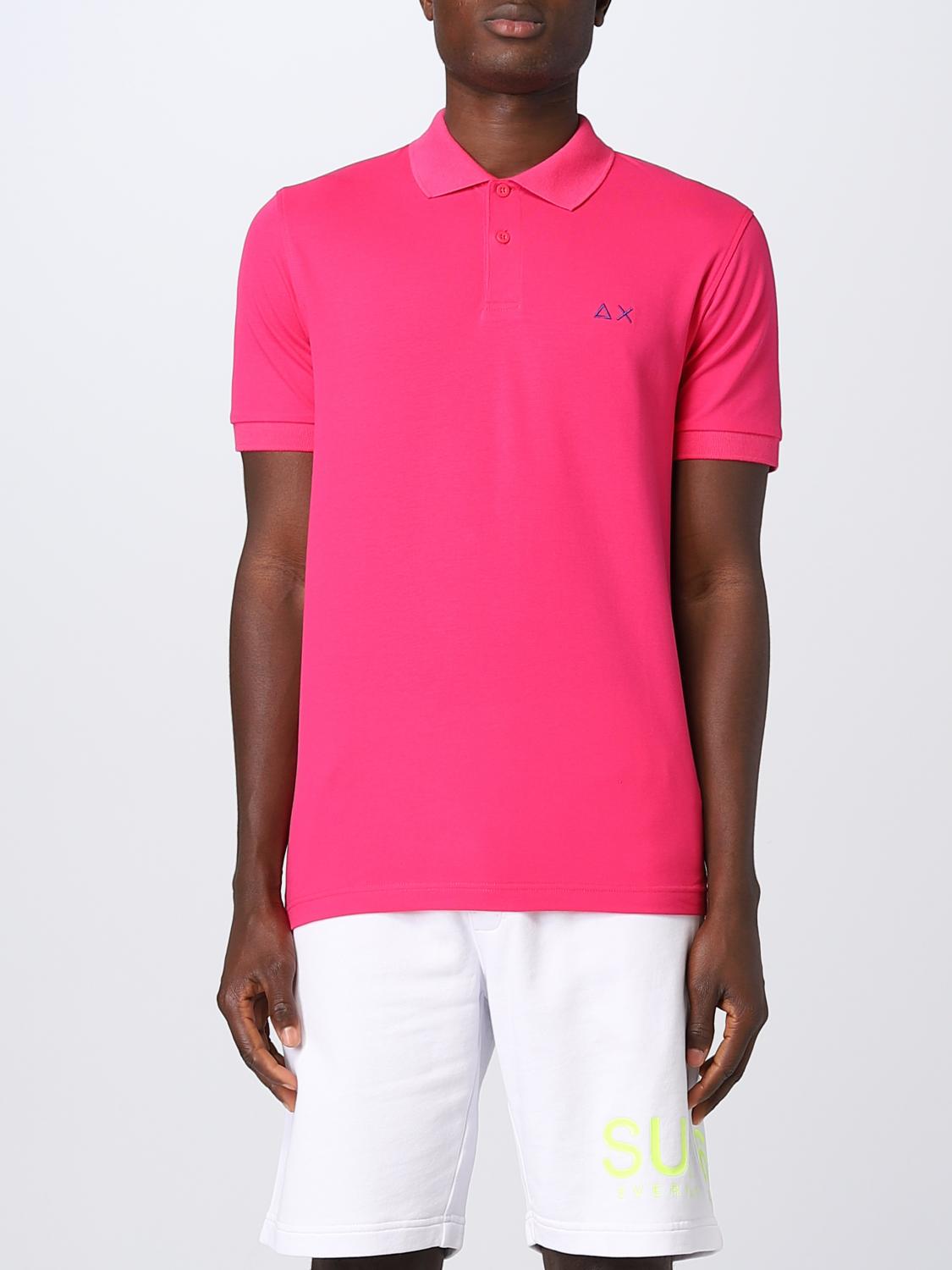 SUN68 POLO: Polo herren Sun 68, Fuchsia - Img 1