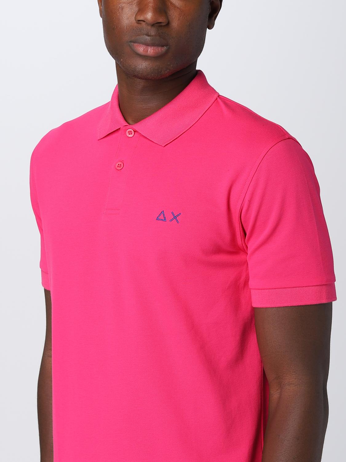 SUN68 POLO: Polo herren Sun 68, Fuchsia - Img 3