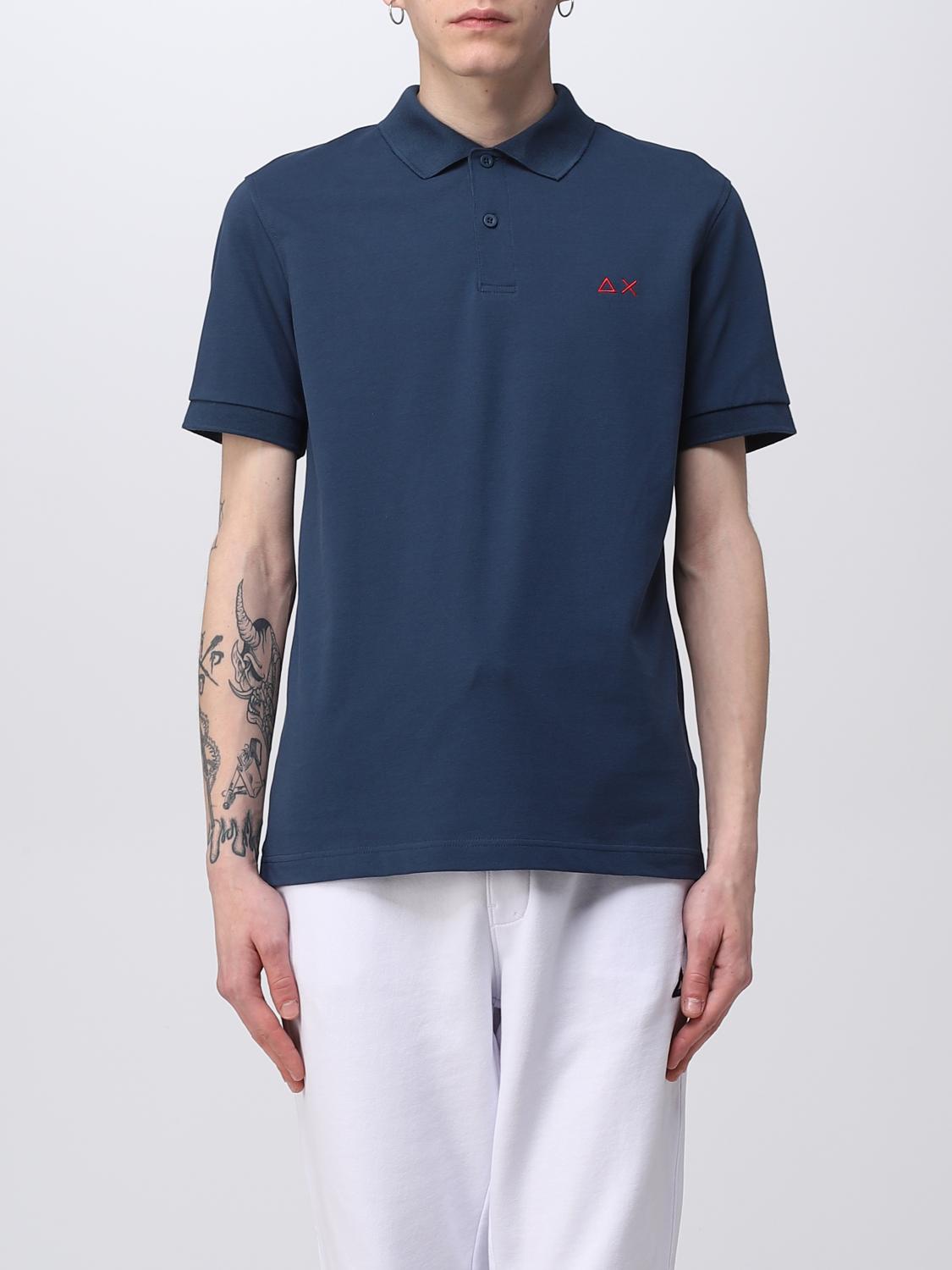 SUN68 POLO SHIRT: Polo shirt men Sun 68, Blue - Img 1
