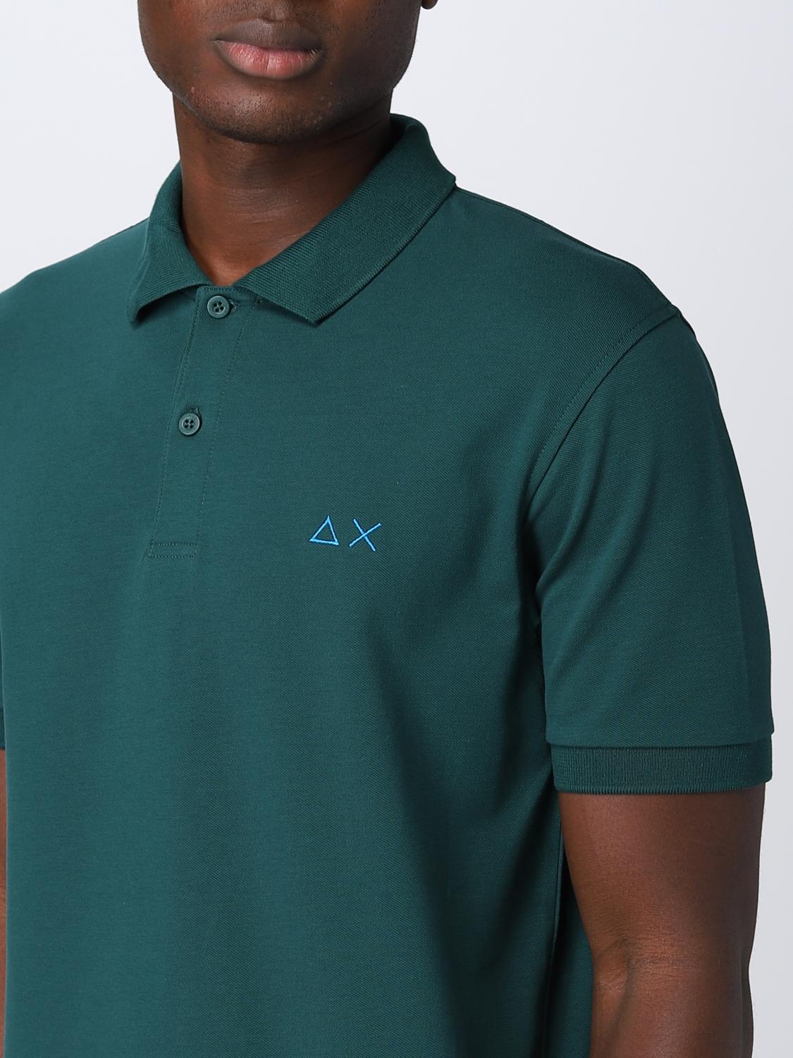 SUN68 POLO SHIRT: Polo shirt men Sun 68, Green - Img 3
