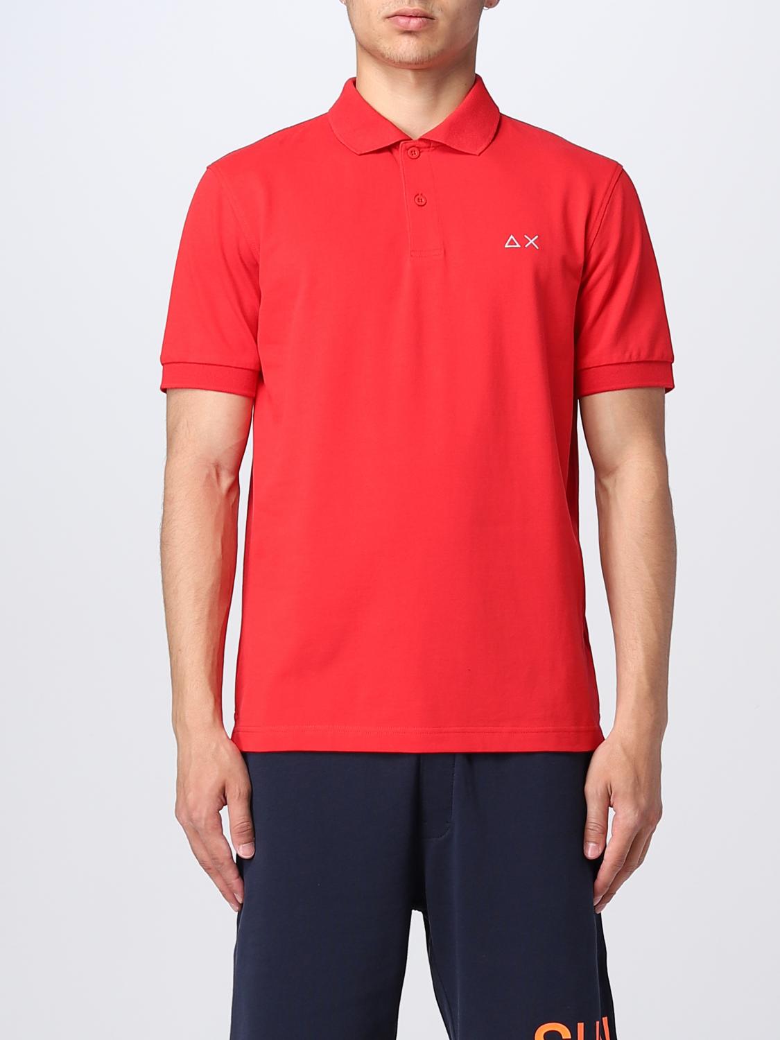 SUN68 POLO SHIRT: Polo shirt men Sun 68, Red - Img 1