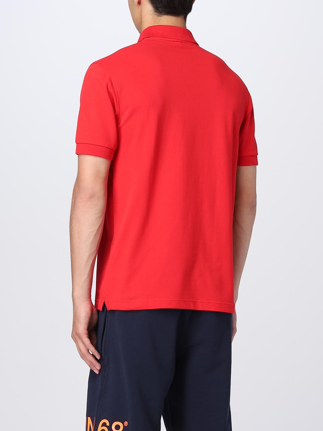 SUN68 POLO SHIRT: Polo shirt men Sun 68, Red - Img 2