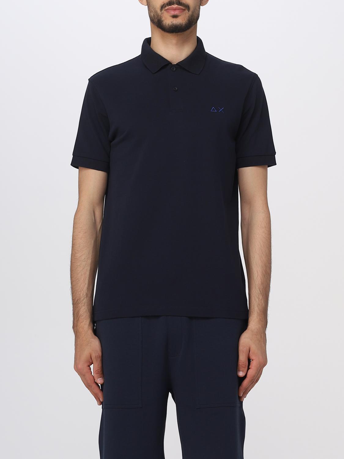 SUN68 POLO SHIRT: Polo shirt men Sun 68, Navy - Img 1