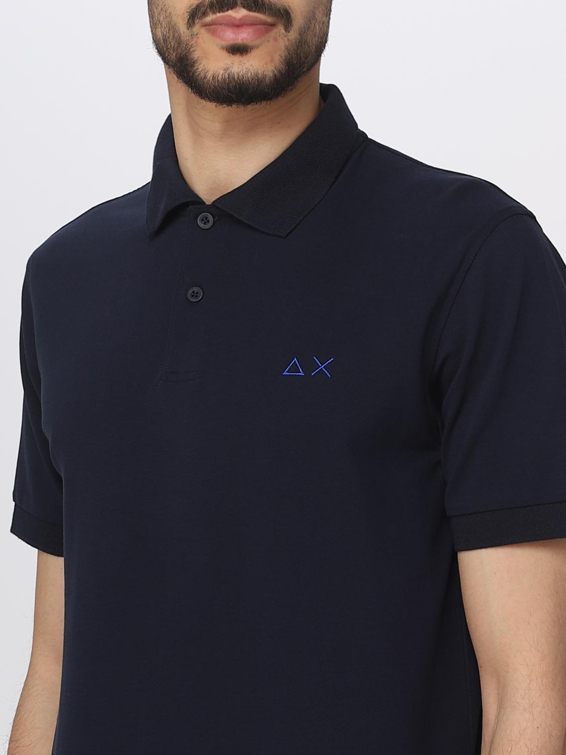 SUN68 POLO SHIRT: Polo shirt men Sun 68, Navy - Img 3