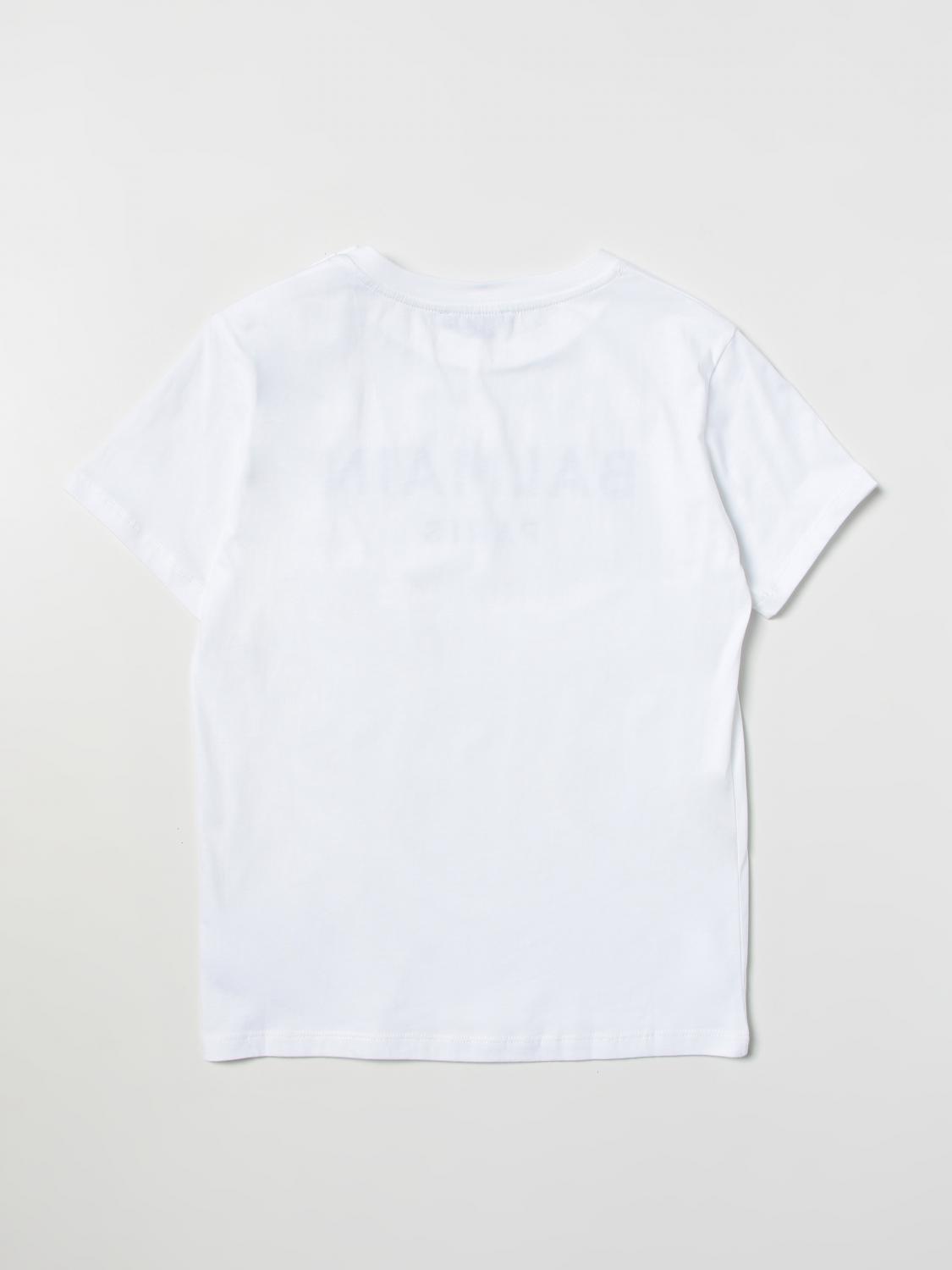 BALMAIN T-SHIRT: T-shirt kinder Balmain Kids, Weiß - Img 2