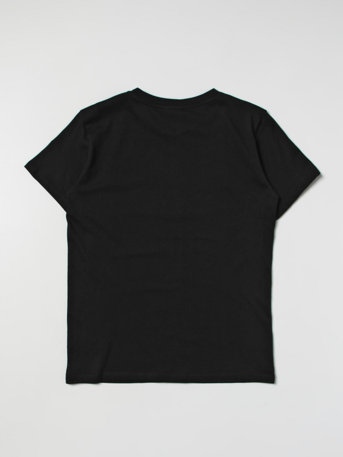 BALMAIN CAMISETA: Camiseta niños Balmain Kids, Negro - Img 2