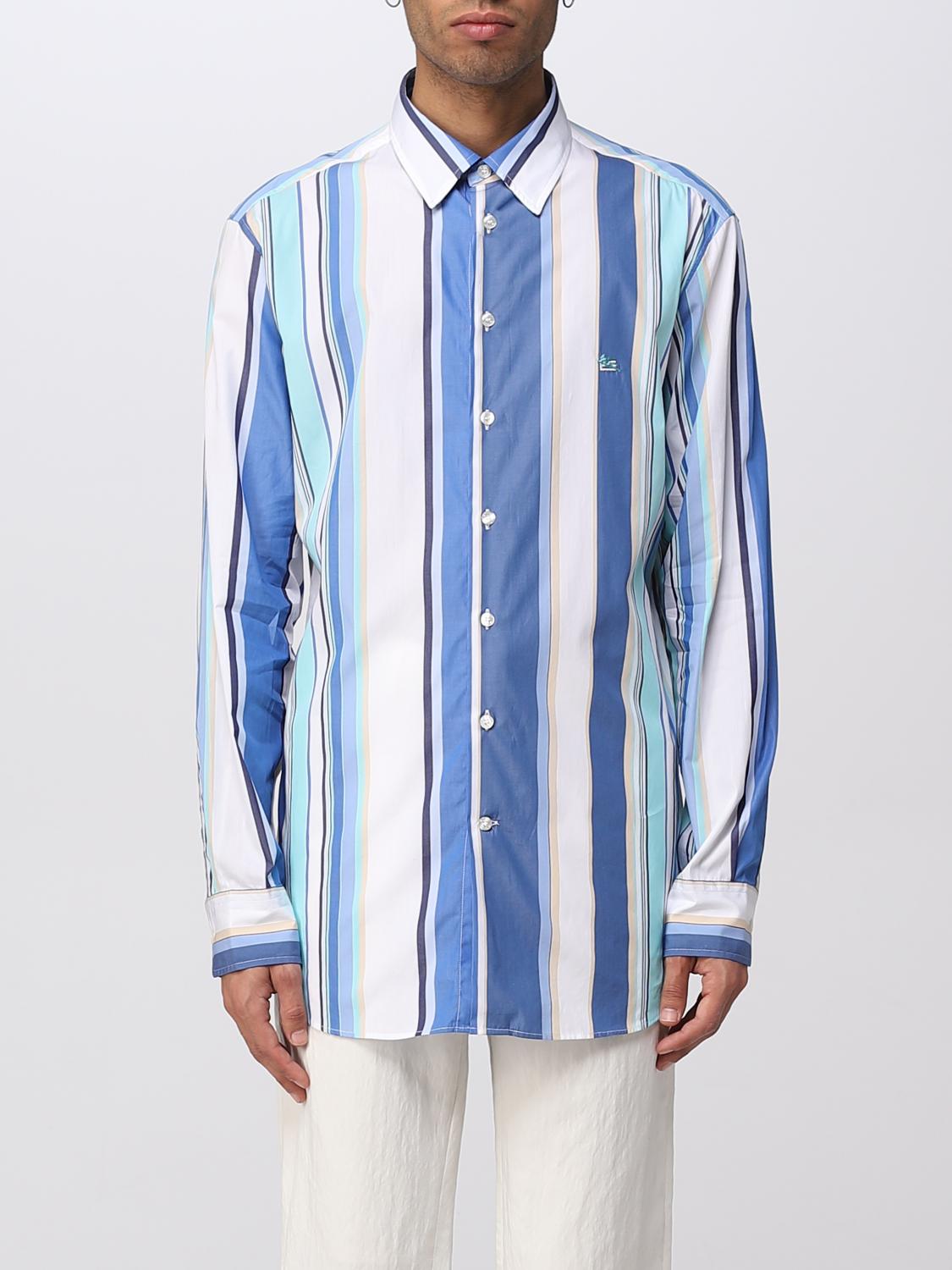 ETRO CAMISA: Camisa hombre Etro, Azul Claro - Img 1