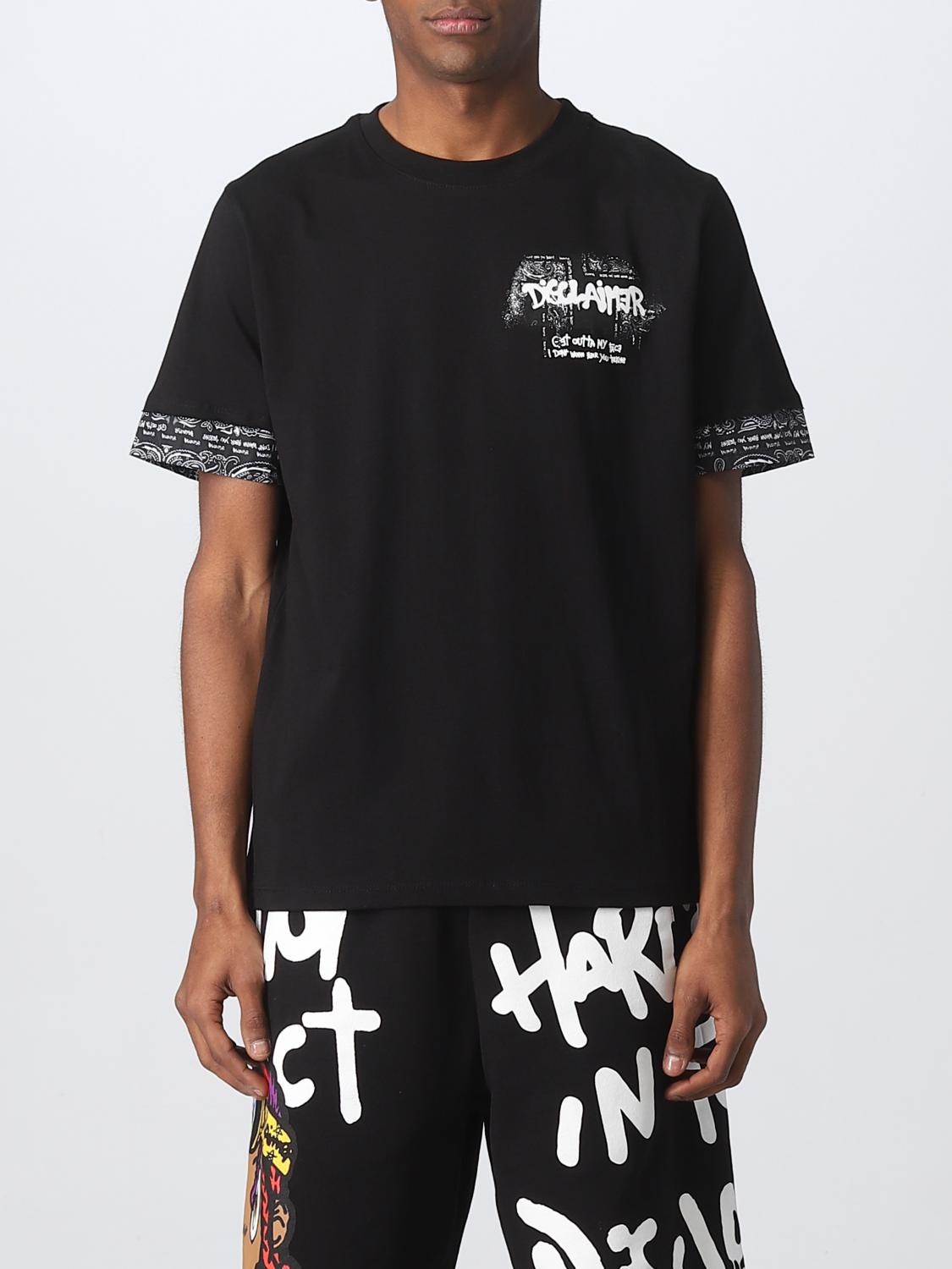 Disclaimer T-shirt Nera In Jersey Per Bambino 26EDK58815