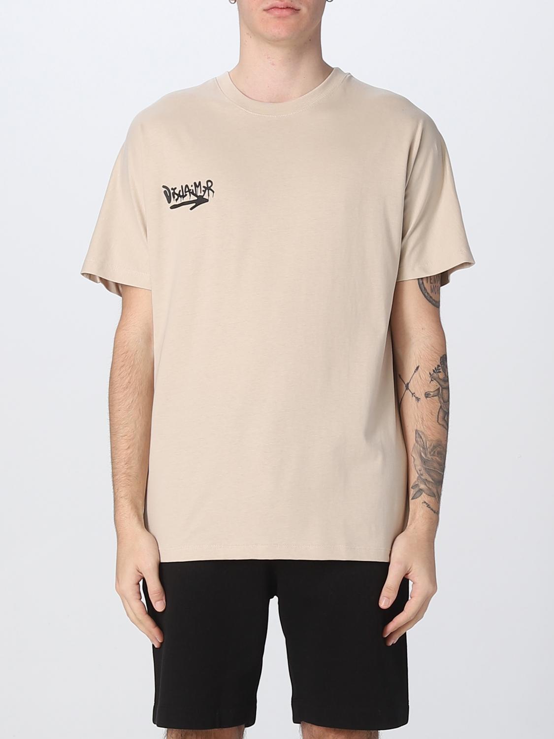 DISCLAIMER T-SHIRT: Pullover herren Disclaimer, Beige - Img 1