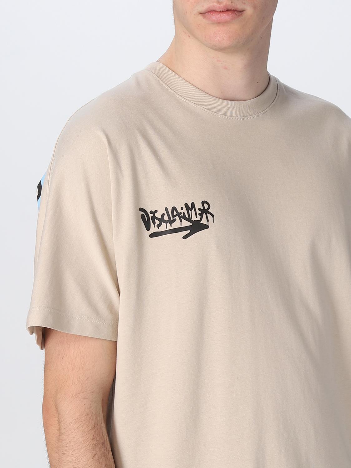 DISCLAIMER T-SHIRT: Pullover herren Disclaimer, Beige - Img 3