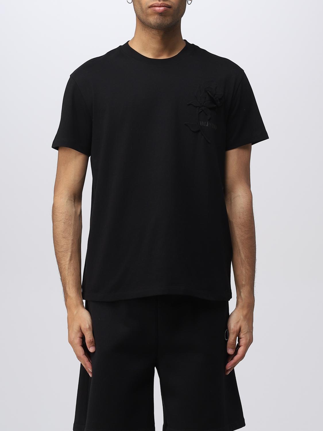 VALENTINO Tシャツ: Tシャツ メンズ Valentino, ブラック - Img 1