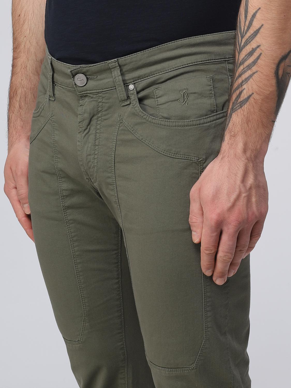 Jeckerson Trousers men Green JKUPA077NK425