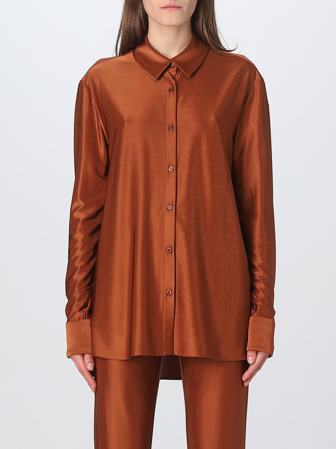 ALEXANDRE VAUTHIER HEMDBLUSE: Hemdbluse damen Alexandre Vauthier, Braun - Img 1