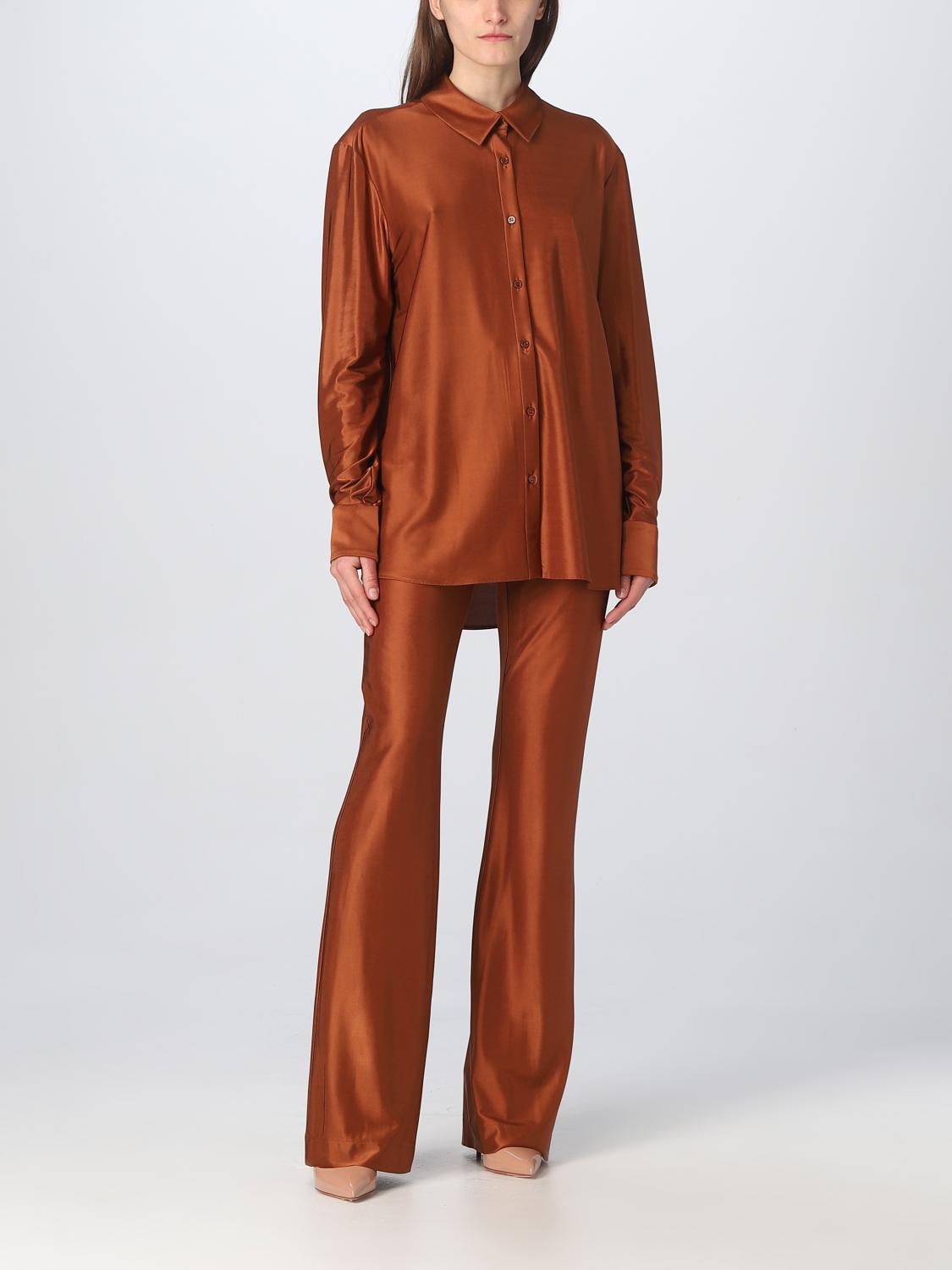 ALEXANDRE VAUTHIER HEMDBLUSE: Hemdbluse damen Alexandre Vauthier, Braun - Img 2