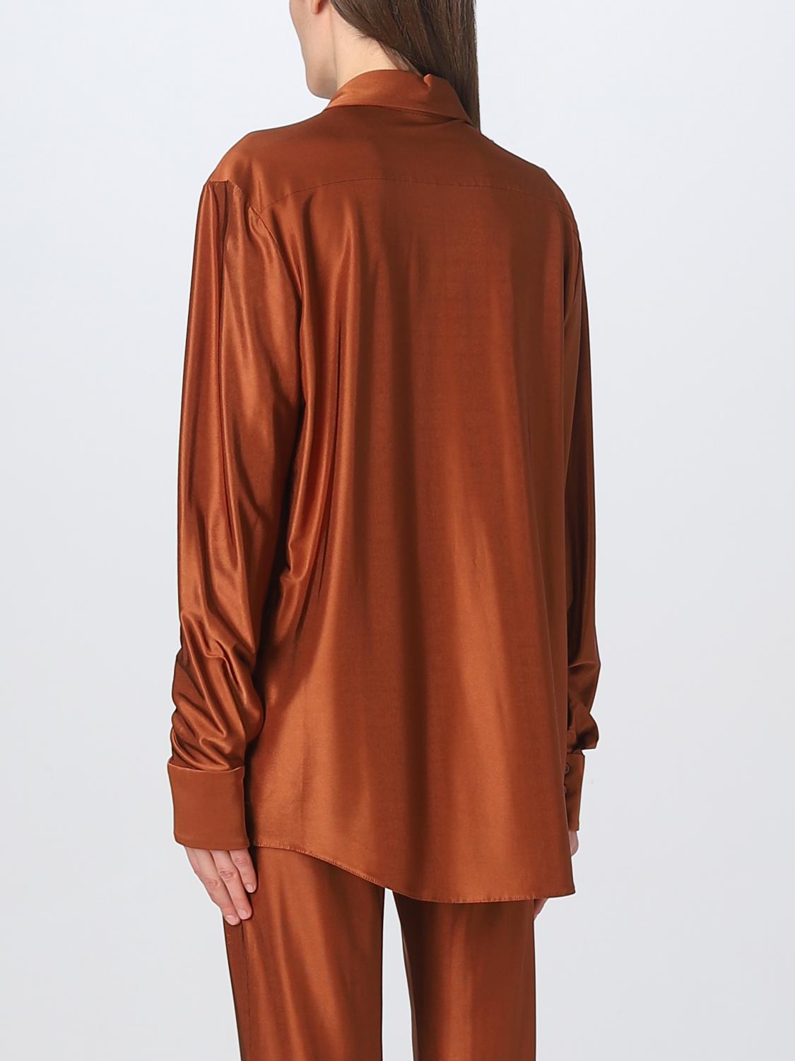 ALEXANDRE VAUTHIER HEMDBLUSE: Hemdbluse damen Alexandre Vauthier, Braun - Img 3