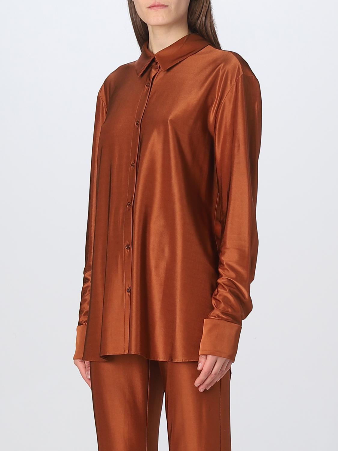 ALEXANDRE VAUTHIER HEMDBLUSE: Hemdbluse damen Alexandre Vauthier, Braun - Img 4