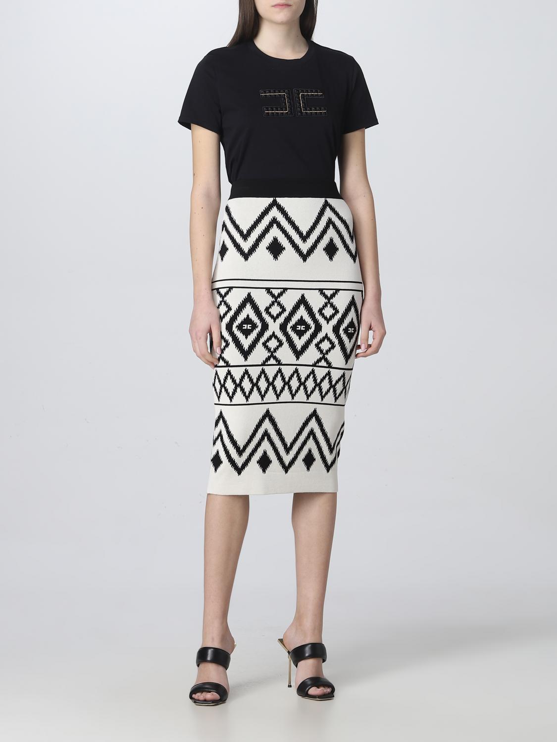 ELISABETTA FRANCHI CAMISETA: Jersey mujer Elisabetta Franchi, Negro - Img 2
