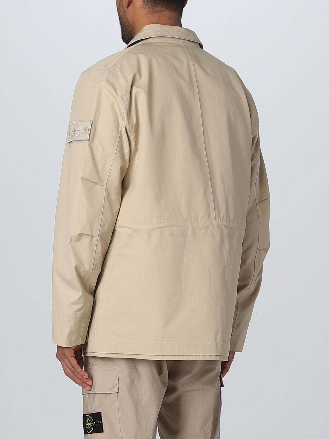 STONE ISLAND 外套: 外套 男士 Stone Island, 米色 - Img 3