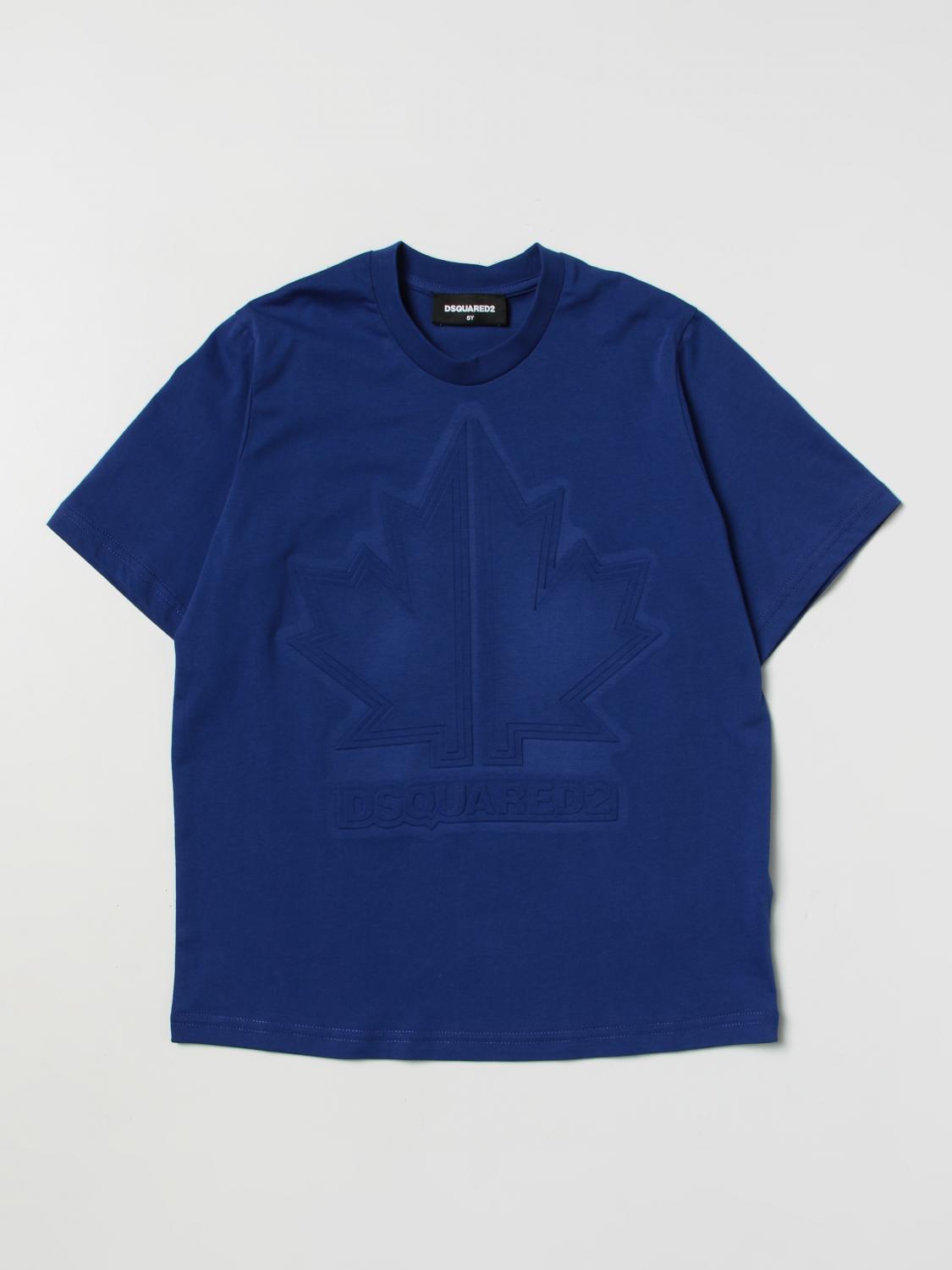 DSQUARED2: T-shirt Junior in cotone Blue T-Shirt Dsquared2