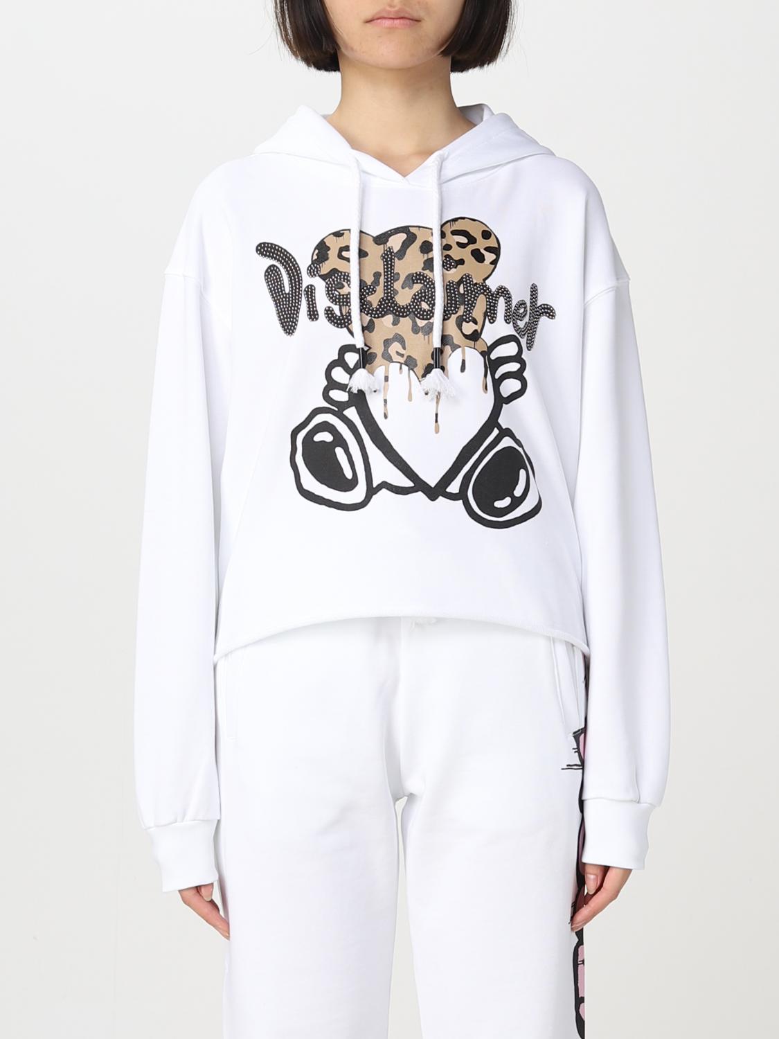 DISCLAIMER SWEATSHIRT: Pullover damen Disclaimer, Weiß - Img 1