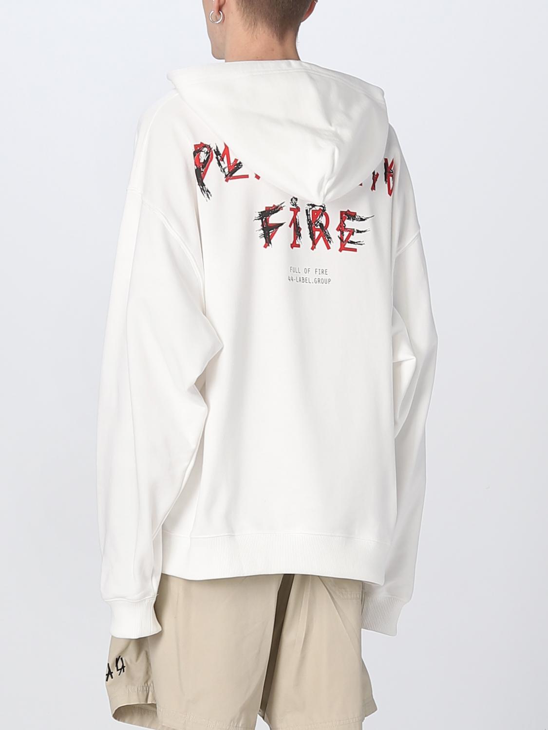 44 LABEL GROUP SWEATSHIRT: Sweatshirt men 44 Label Group, White - Img 3