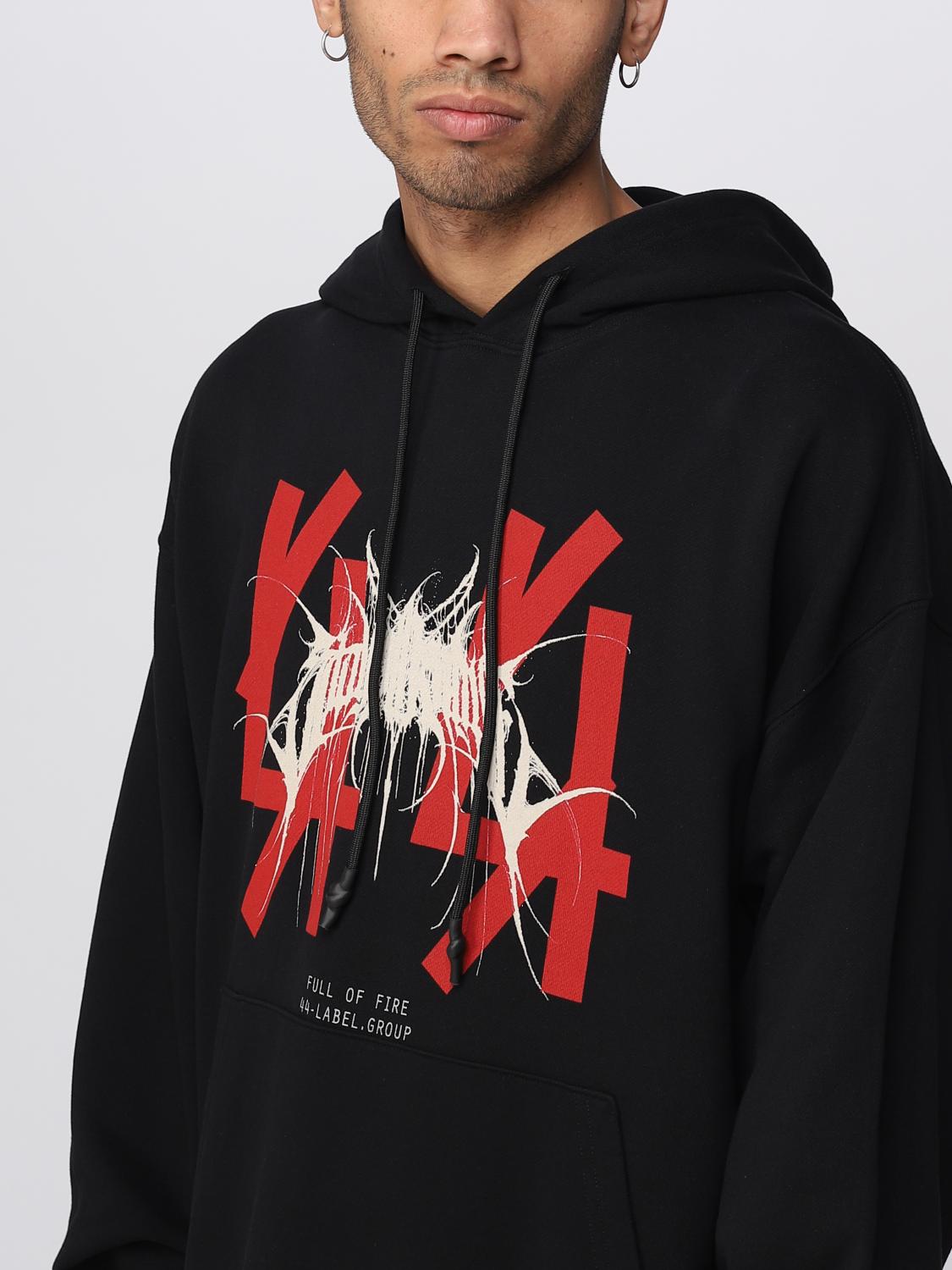 44 LABEL GROUP SUDADERA: Sudadera hombre 44 Label Group, Negro 1 - Img 4