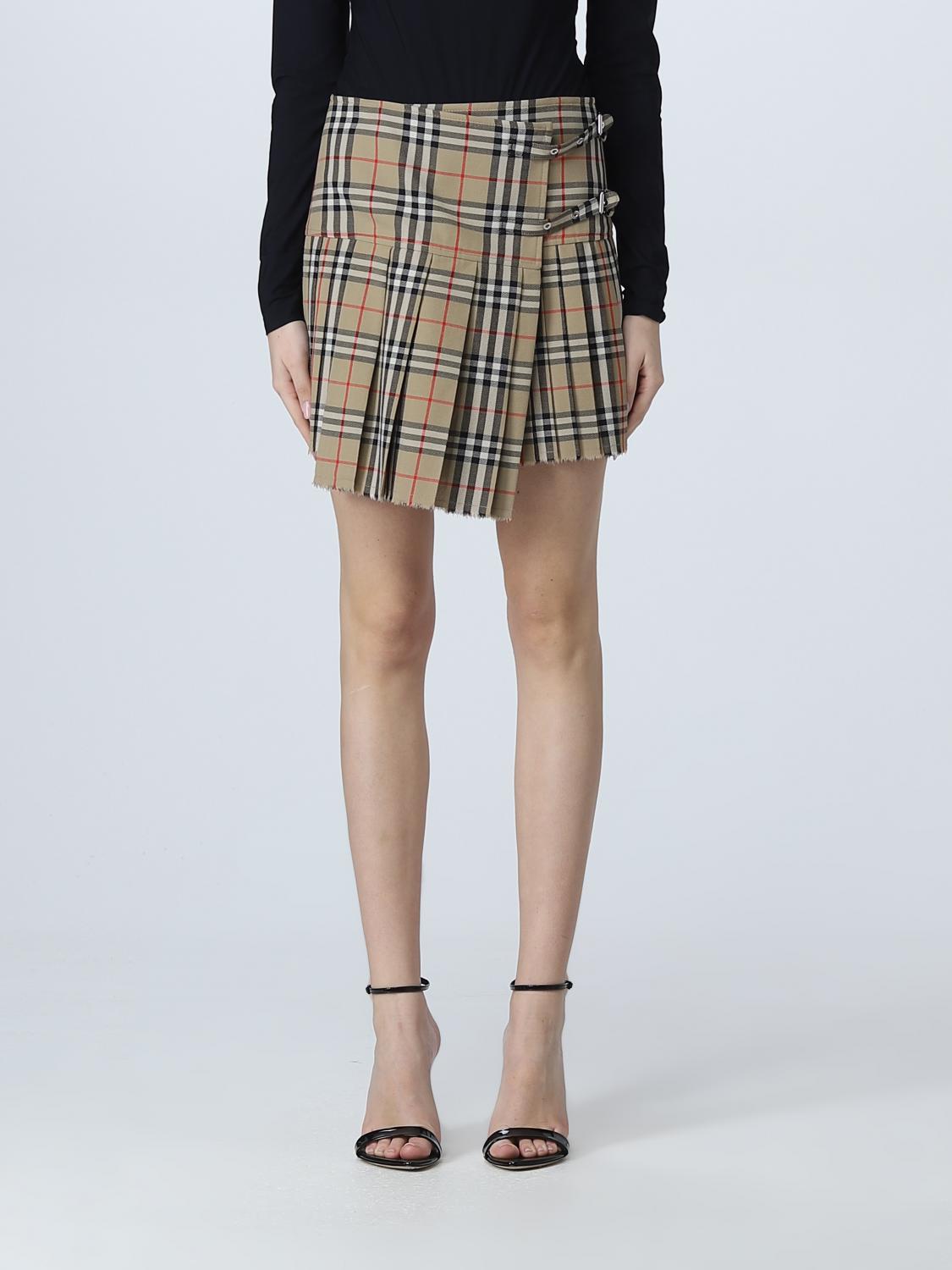 BURBERRY SKIRT: Skirt woman Burberry, Beige - Img 1