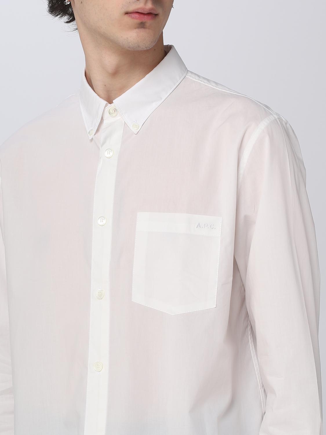A.P.C. CAMICIA: Camicia A.P.C. in cotone, Bianco - Img 4
