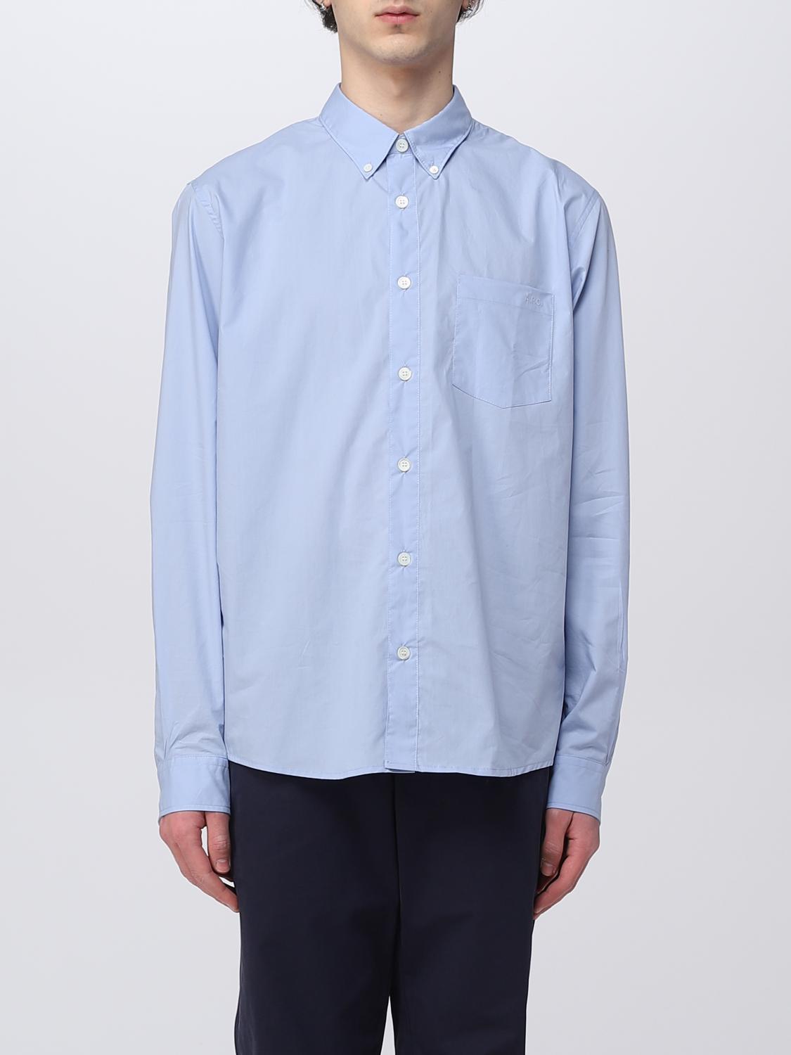 A.P.C. HEMD: Pullover herren A.P.C., Blau - Img 1