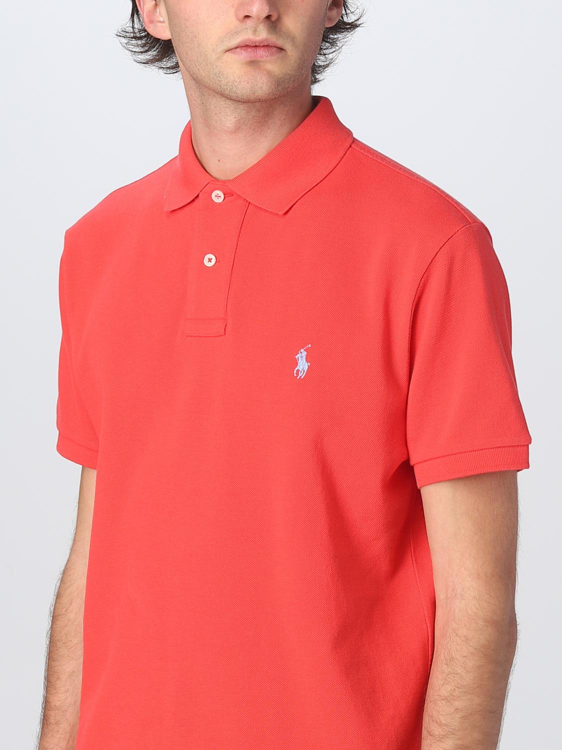 POLO RALPH LAUREN POLO SHIRT: Polo shirt men Polo Ralph Lauren, Red - Img 3