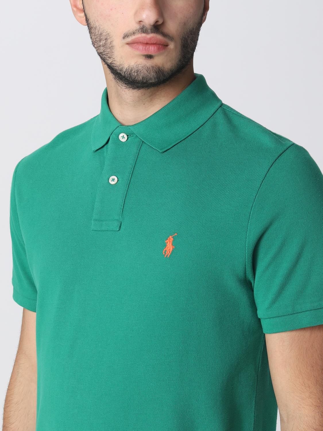POLO RALPH LAUREN POLO SHIRT: Polo shirt men Polo Ralph Lauren, Grass Green - Img 3