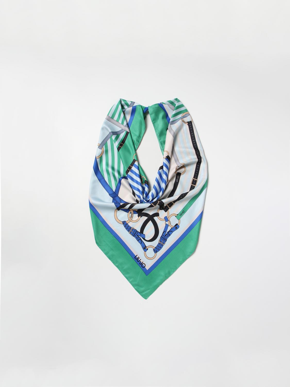 LIU JO FOULARD: Foulard Metalware Liu Jo in satin stampato, Fantasia - Img 2