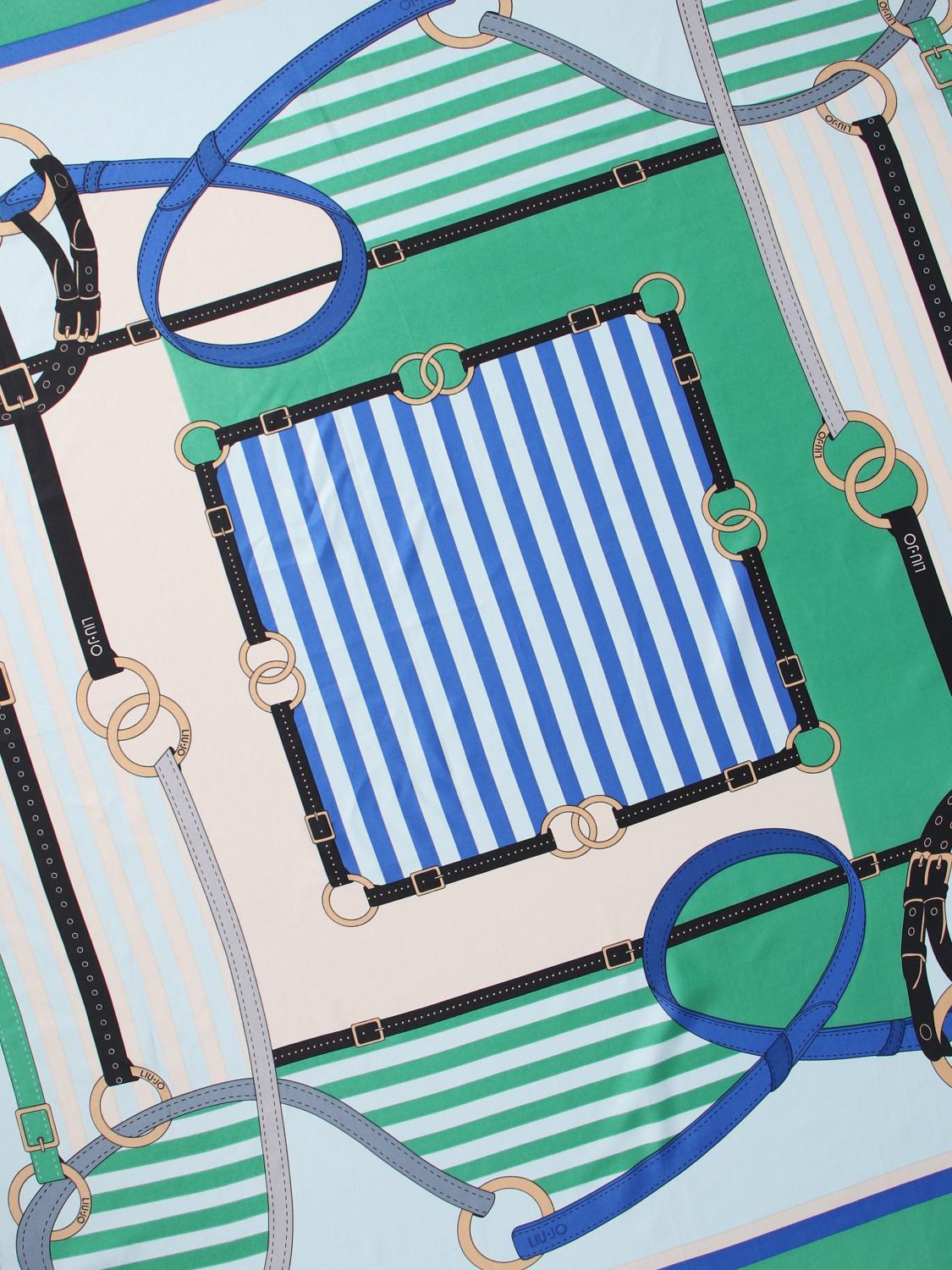 LIU JO FOULARD: Foulard Metalware Liu Jo in satin stampato, Fantasia - Img 3