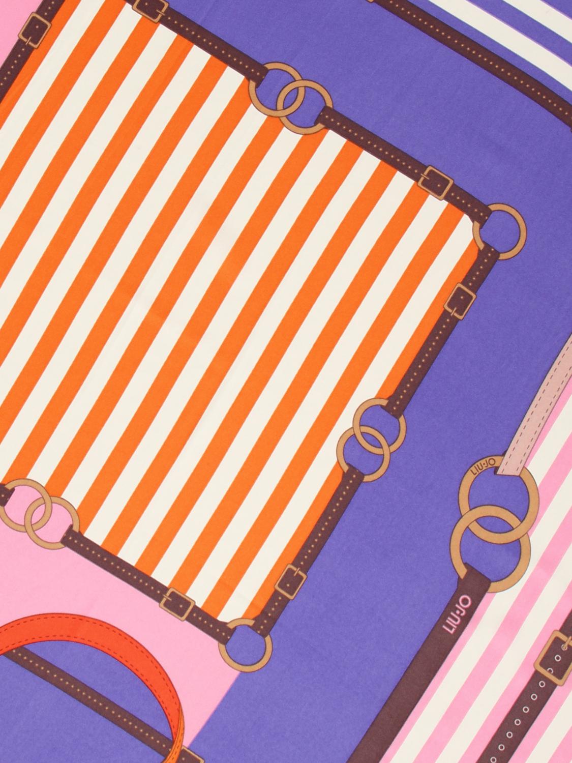 LIU JO FOULARD: Foulard Metalware Liu Jo in satin stampato, Fa01 - Img 3