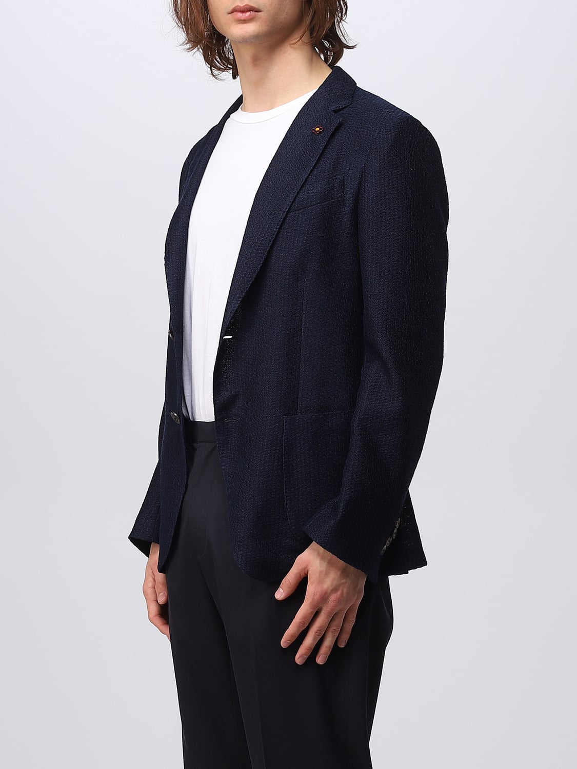 LARDINI BLAZER: Blazer herren Lardini, Blau - Img 3