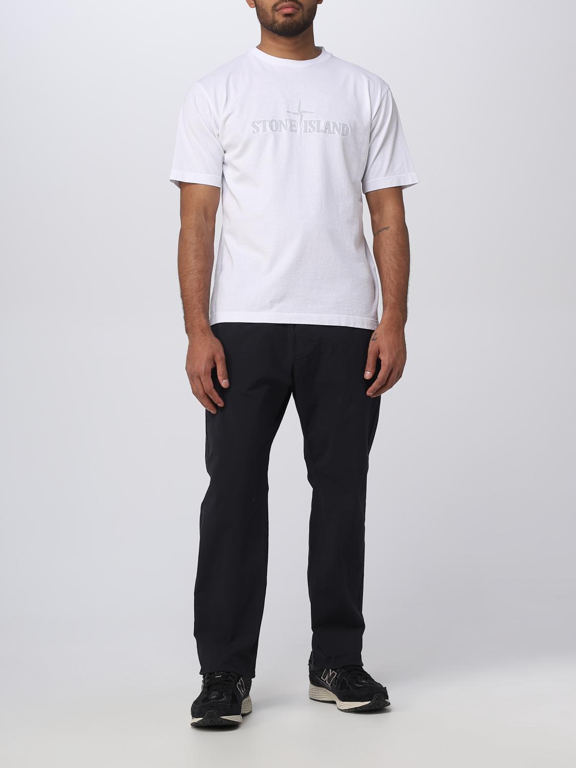 STONE ISLAND CAMISETA: Camiseta hombre Stone Island, Blanco - Img 2