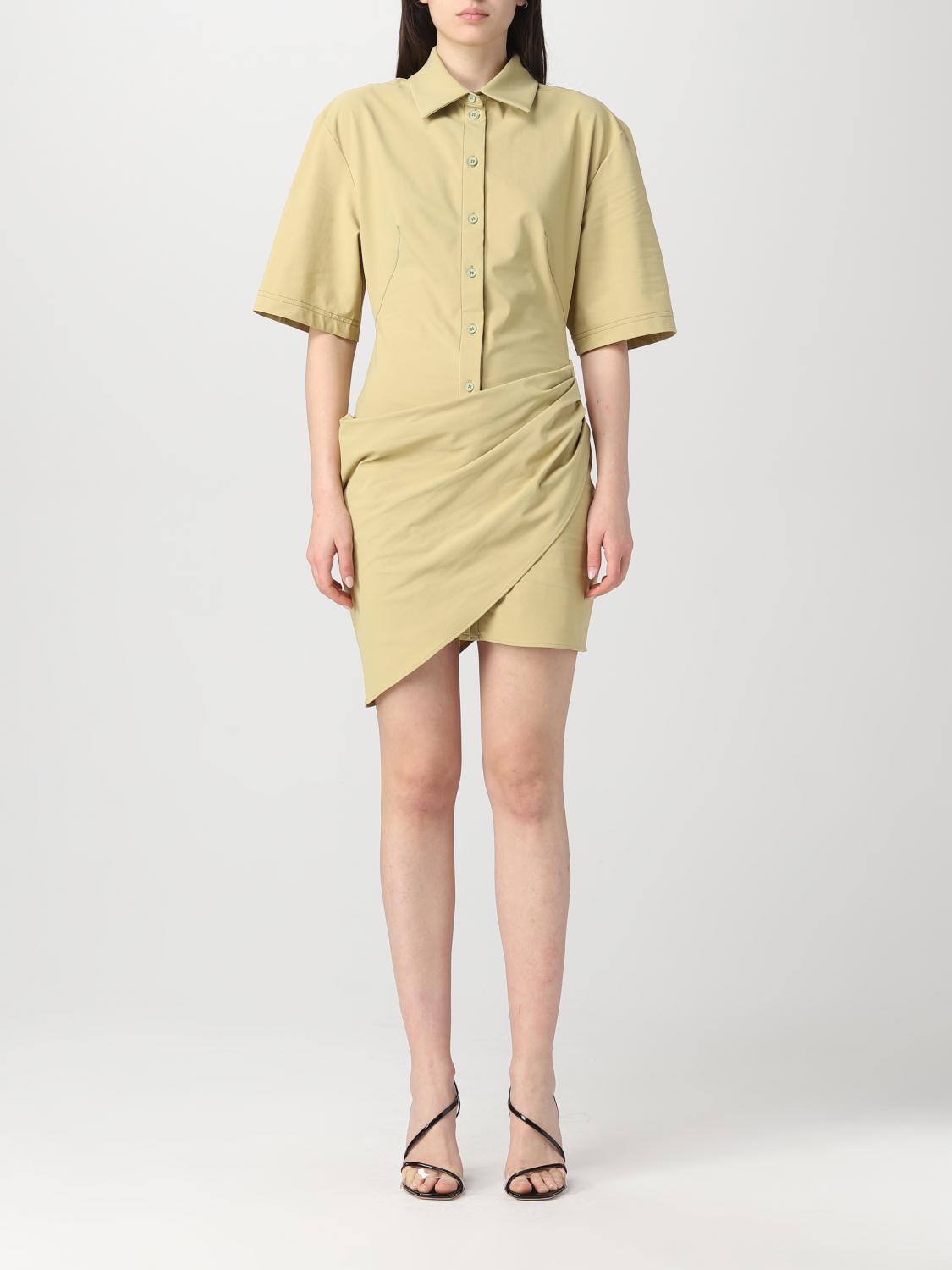 jacquemus dress length take on a standout style from Jacquemus LAnnee 1997 runway show Jacquemus La Bomba Asymmetric Beige